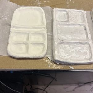 Ceramic mixing palette for watercolor